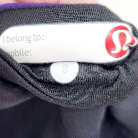 Lululemon Leggings Groove Crop Yoga Pants 8 Black Activewear Stretch Capri - Picture 2 of 9